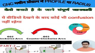 G02/G03 Circular interpolation || Radius Program | I'd radius | OD Radius || CNC programiing ||
