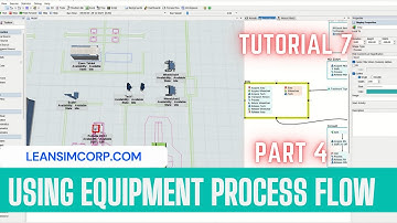 Using equipment process flow tutorial | Flexsim Tutorial | part 4 | #leansimcorp