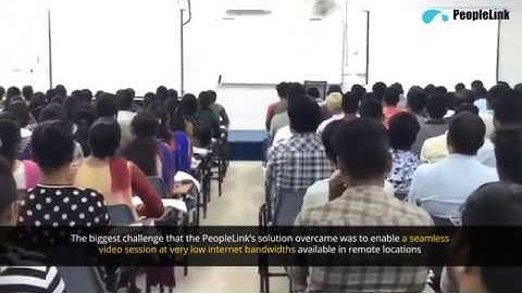 Smart classrooms powered by PeopleLink - Connecting students and teachers in live virtual classrooms