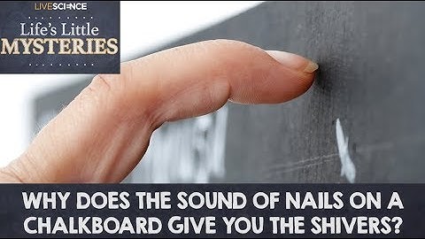 Why Does the Sound of Nails on a Chalkboard Give You the Shivers?