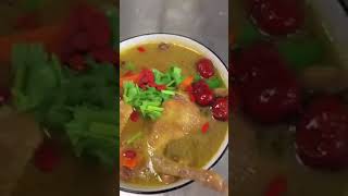 Uyghur Food: Chicken Soup (Red Dates & Fresh Vegetables) - Uyghurئۇيغۇر Уйгур - East Turkestan