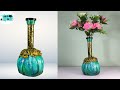 Cement Craft Ideas - Beautiful Flower Vase Making At Home | Cement pot making at home | Cement Craft