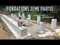 Comment faire des piliers en béton / 3e partie des fondations / maison en conteneur autoconstruction