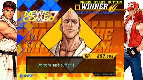 Capcom vs. SNK 2 on PCSX2 - Arcade Mode with Geese Howard