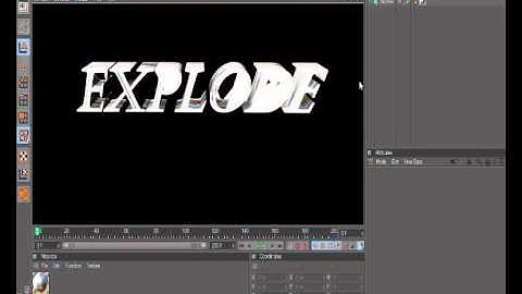 Create a Exploding text with Cinema 4D