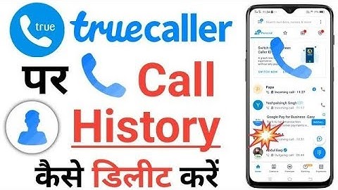 Truecaller Se Call History Kaise Delete Kare || How To Delete Truecaller Call History