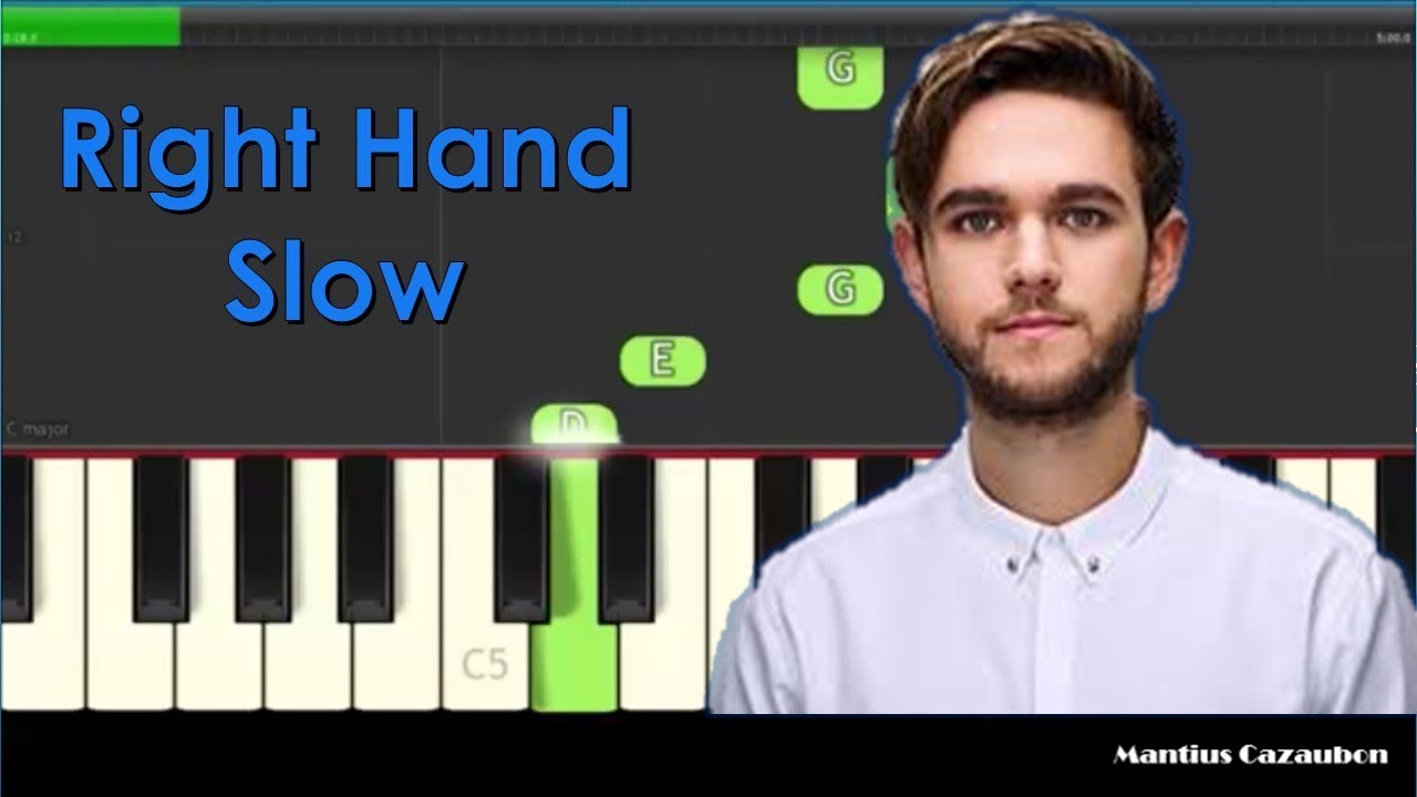 How to Play The Middle by Zedd, Maren Morris, Grey - Right Hand Slow Easy Piano Tutorial