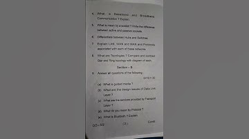 BCA semester4 😱computer network😮 question paper leaked😮 #viral #exam #bca #study
