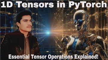 Lec 02: 1D Tensors in PyTorch | Basics, Operations & Conversions Explained | Neural Networks & DL
