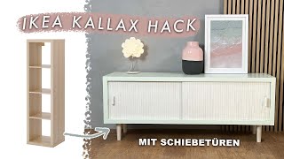 IKEA KALLAX HACK  stylische Kommode mit Schiebetüren einfach bauen | Upcycling Idee | EASY ALEX