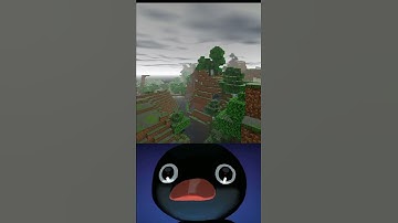 Realistic graphic in Minecraft (Noot Nooot meme) #minecraft #short #ytshort