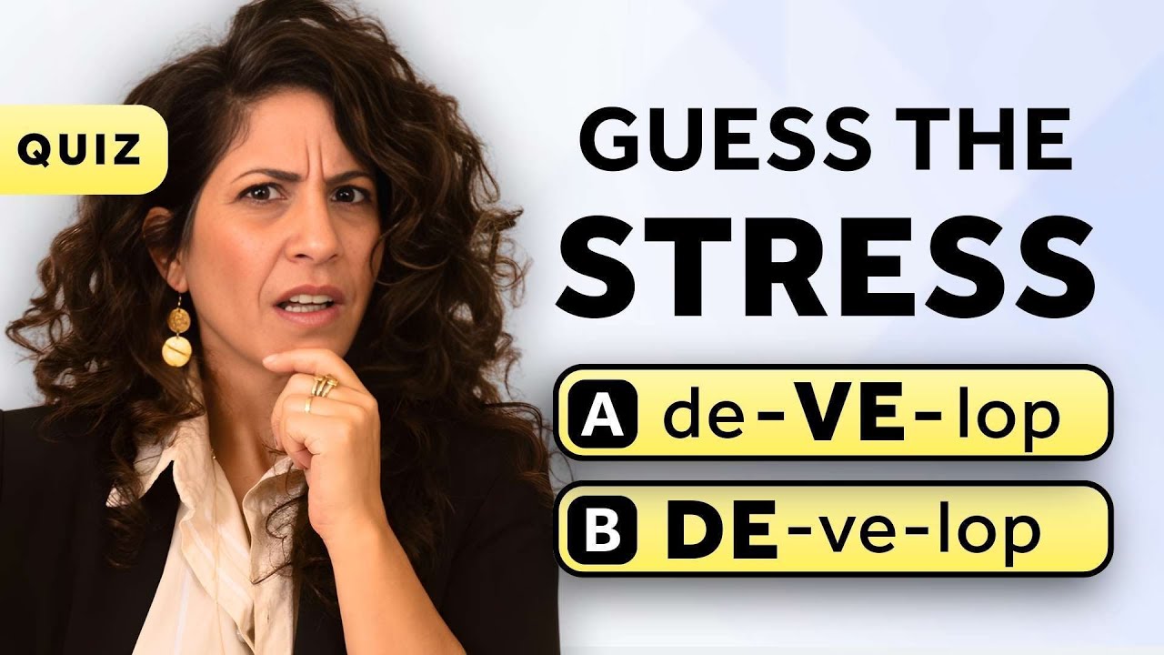Can you guess the primary stress? (Pronunciation Quiz)