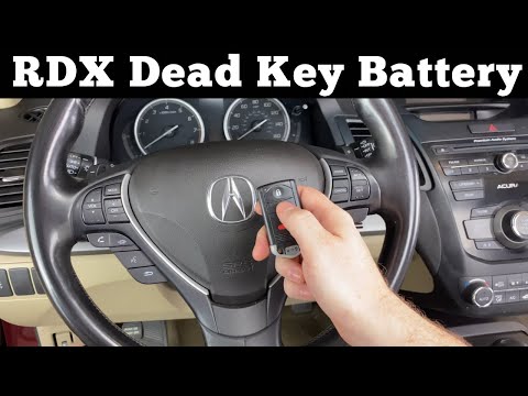 Acura RDX - How To Start Your Acura RDX With Dead Remote Key Fob Battery Tutorial