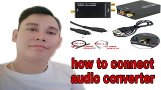 Digital to analog audio converter | how to connect / set-up