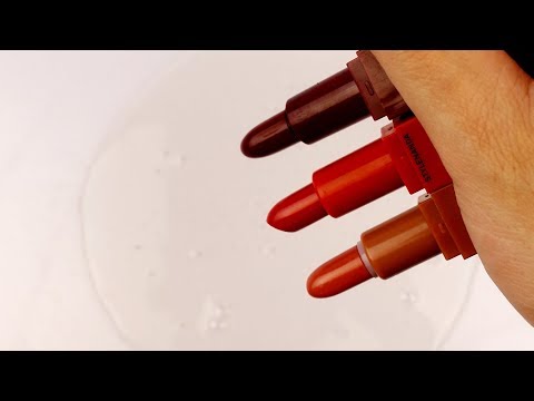 【ASMR】 メイクアップ編集によるスライムカラーリング Slime Coloring with Makeup Compilation 【音フェチ】#4