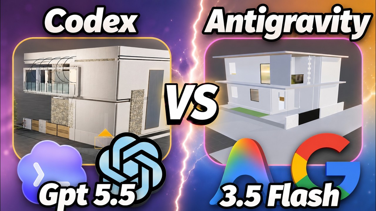 Antigravity Gemini 3.5 Flash vs Codex Gpt 5.5 | Who will win?