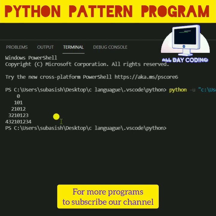 #python 43 To Print Tricky Pattern Program In Python | Python ...