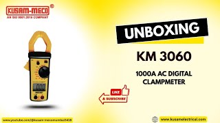 1000A AC DIGITAL CLAMPMETER KM 3060 | Unboxing &amp; Full Feature Review | Kusam-Meco