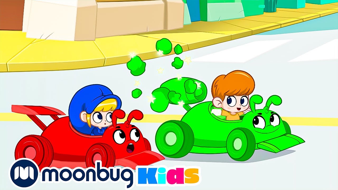 Morphle and Orphles Supercar Race | Cars, Trucks & Vehicles Cartoon | Moonbug Kids