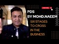 Todays pds by mo.naeem six stages to cross in the business