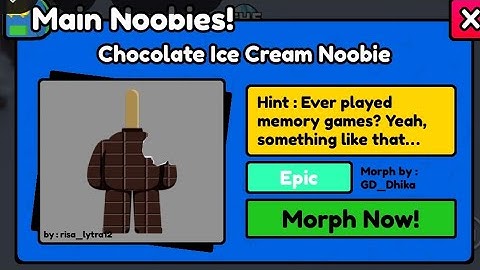 How To Get Chocolate Ice Cream Noobie | Candyland Part 2 | Find The Noobies Morphs Roblox