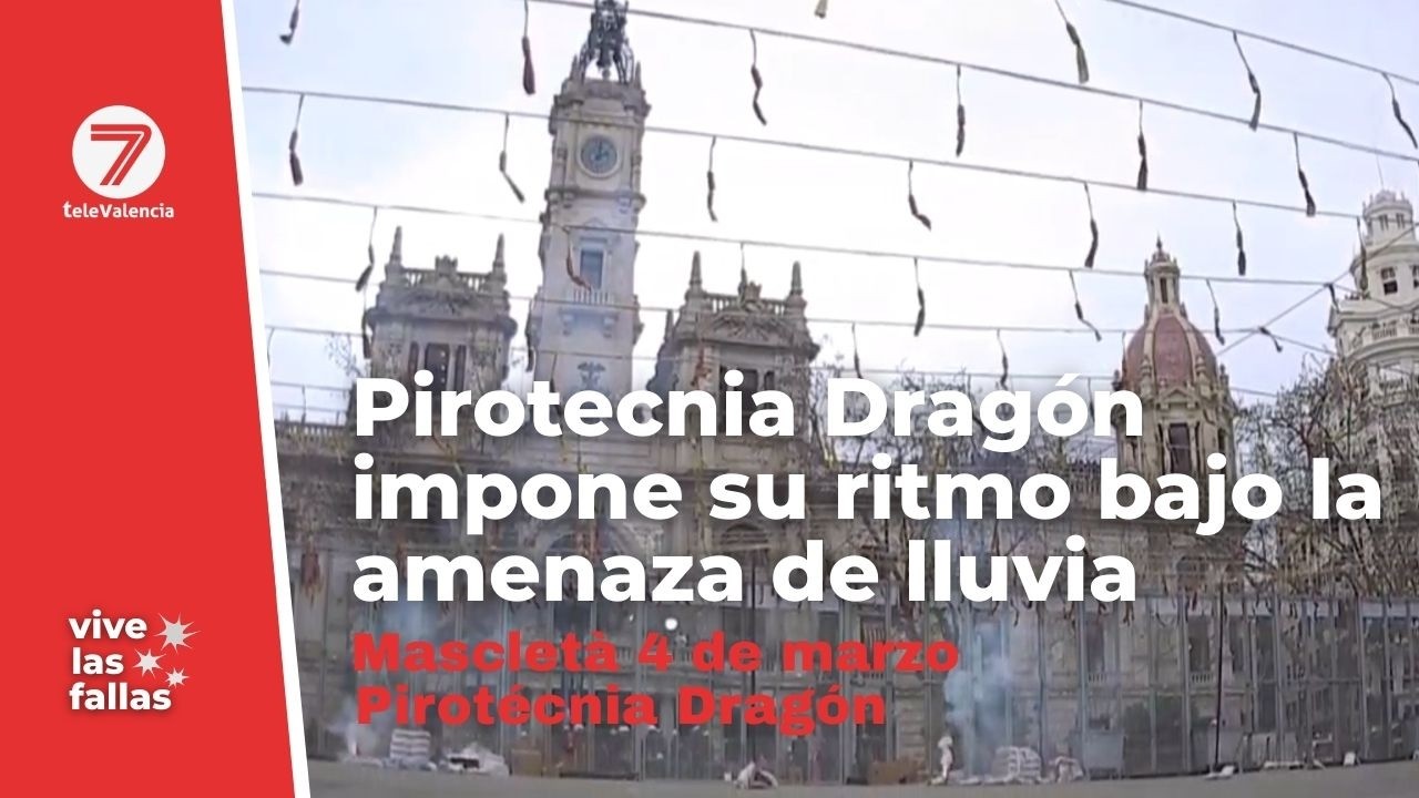 Mascletá 04/03/26: La plaza tiembla con una mascletà marcada por el ritmo y el dinamismo de Dragón