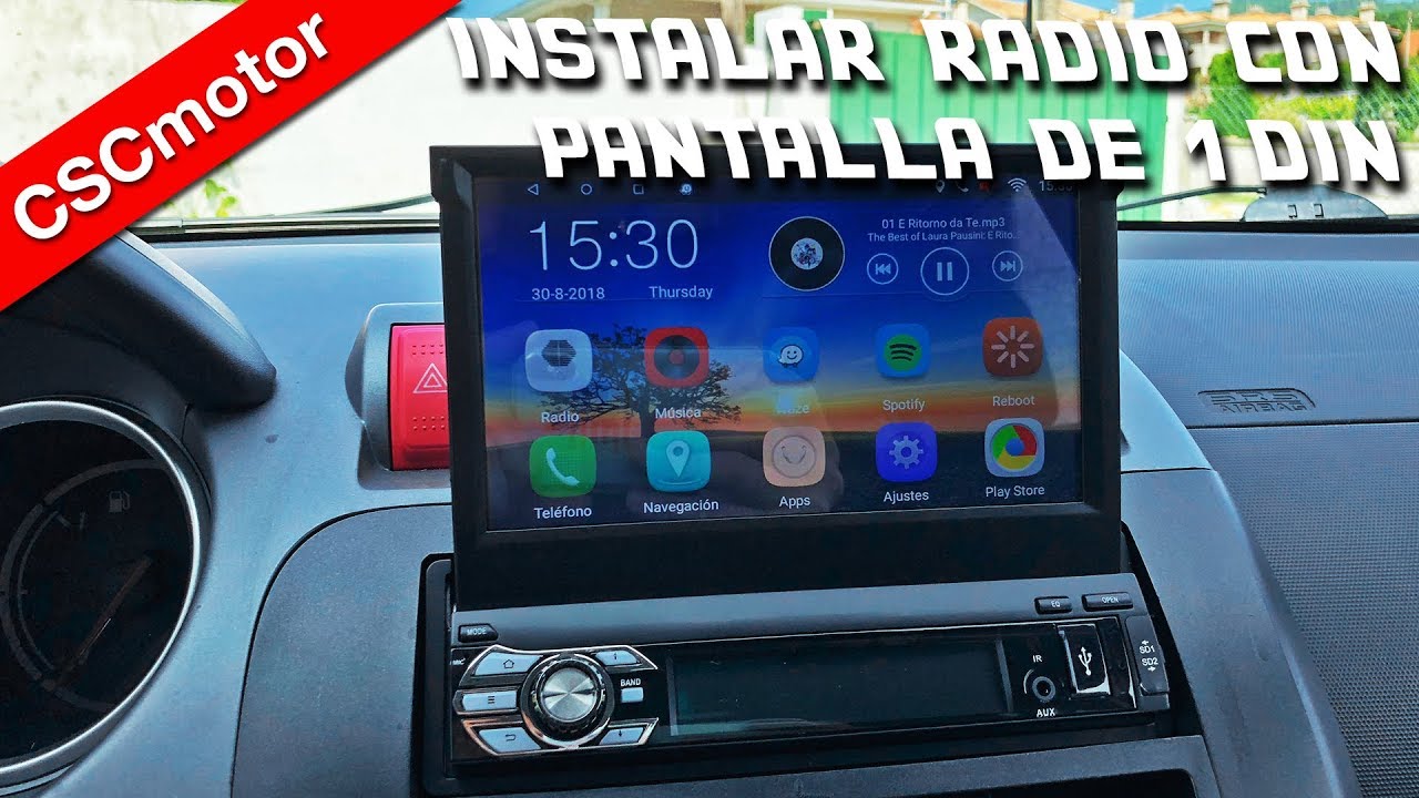 AWESAFE Android 10.0 [2GB+32GB] Radio Coche 1 DIN con Pantalla Extraible,  Autoradio 1 DIN Admite CarPlay/Android Auto/CD  DVD/WiFi/GPS/Bluetooth/RDS/USB/SD/FM Am/DSP/RCA/Subwoofer/Cámara Trasera :  : Electrónica