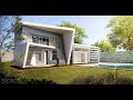Modern Villa - Post Production | Photoshop - Real Time