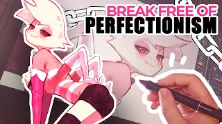 Art Challenge 🎨 Doodling Angel Dust In 1 Hour ⏰⚡