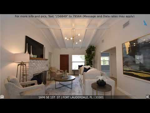 1606 SE 1ST ST, Fort Lauderdale, FL home video tour