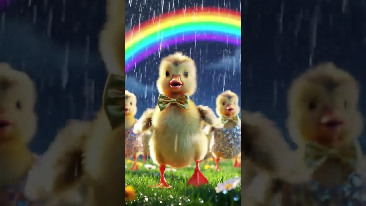 Cute duckling rain dance🕺 l 