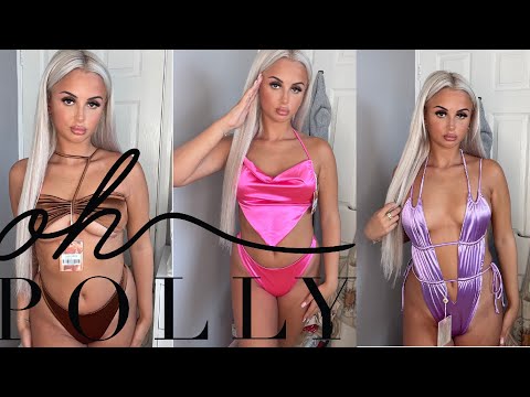 OH POLLY NEENA SATIN SWIMWEAR COLLECTION TRY ON HAUL