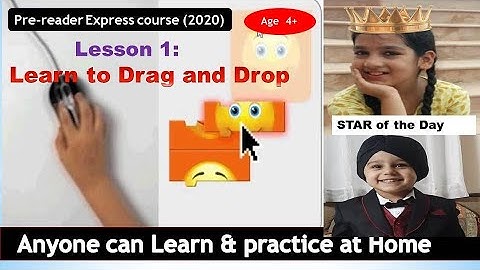 Lesson-1#Learn to Drag and Drop in Pre-reader Express-2020 ||Code.org Lesson-1
