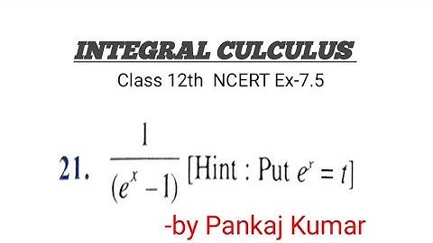 Ex -7.5 Q21 NCERT solutions of integrals class 12th  #CBSEboard