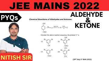 Consider the above reaction sequence, the product ’C’ is  | 29th July  ,2022 |JEE Mains||