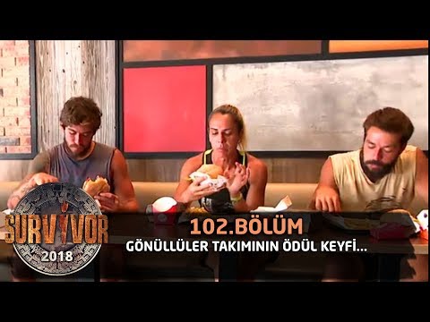 Survivor 2018  | 102. Bölüm |  Gönüllüler takımının ödül keyfi