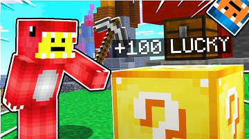 Minecraft LUCKY BLOCKS but in SKYWARS | Hypixel Skywars