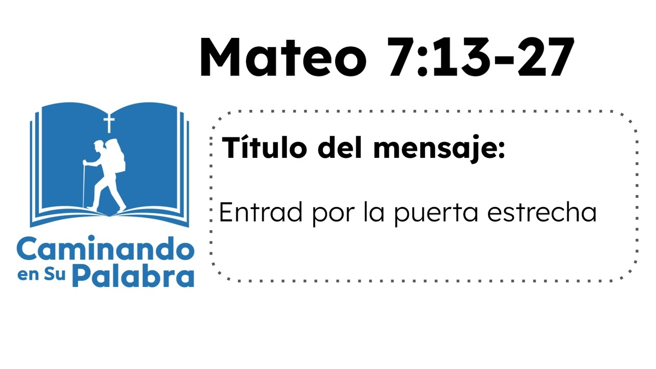 Mateo 7 13