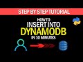 Insert/PutItem on a DynamoDB Table | Step By Step Guide