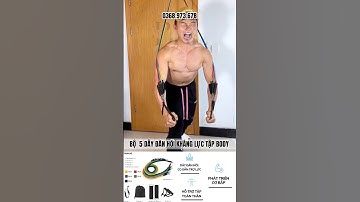 Bộ 5 dây kháng lực đàn hồi tập body, bộ dây ngũ sắc tập gym #dayngusac #daykhangluctapgym