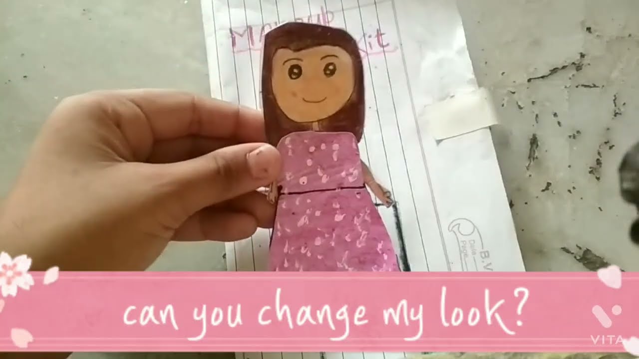 paper doll makeup kit💄dollloverdrawing YouTube