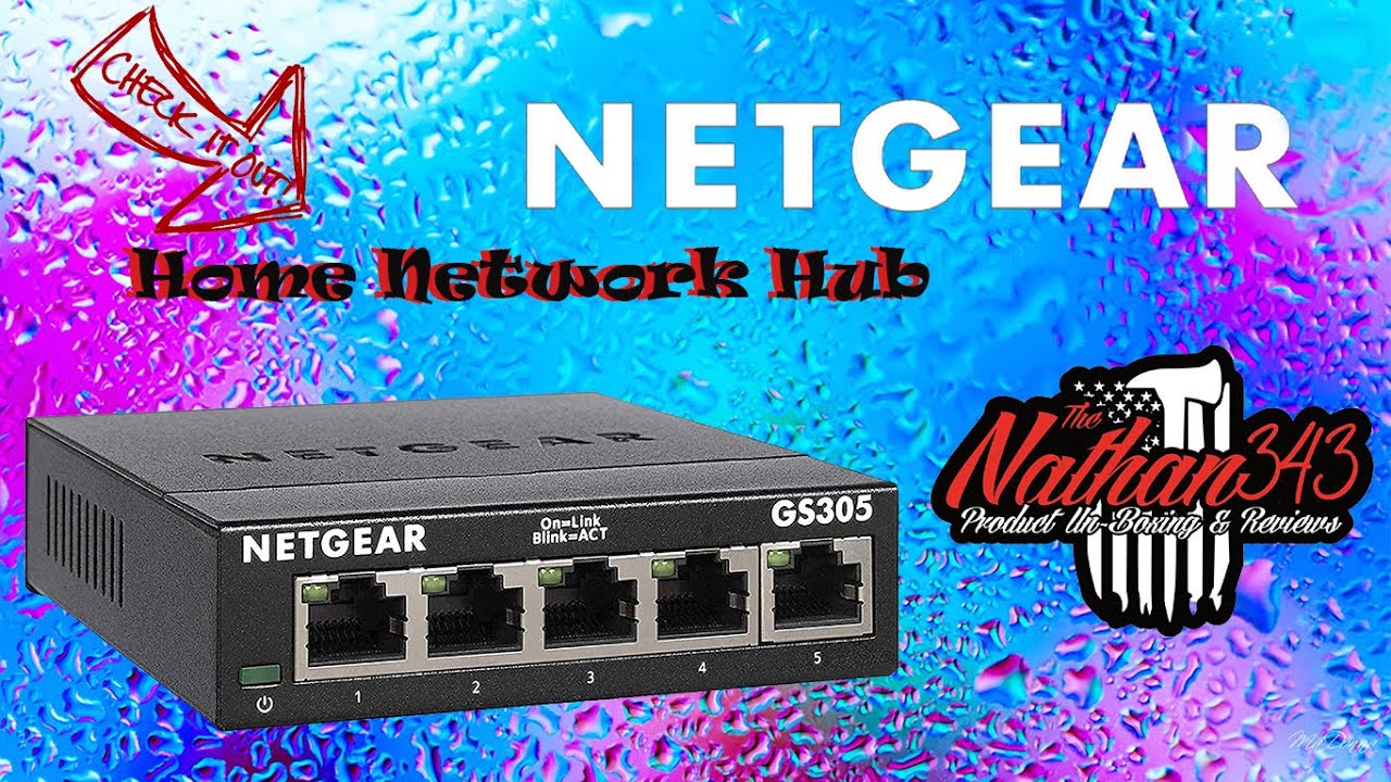 NETGEAR 5-Port Gigabit Ethernet Unmanaged Switch (GS305) - Desktop, Sturdy  Metal Fanless Housing