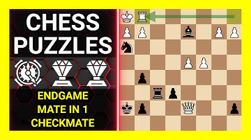 Chess Puzzles to Practice. Themes: Endgame, Mate in 1, Checkmate. Learn Chess