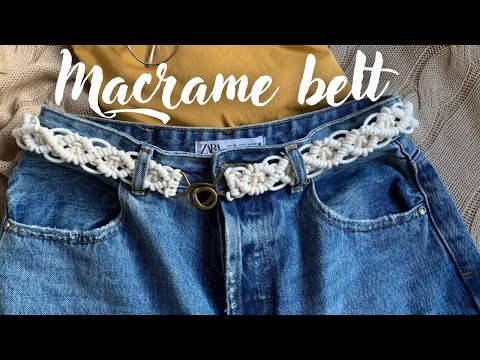 Tutorial: MACRAME belt! 🥋