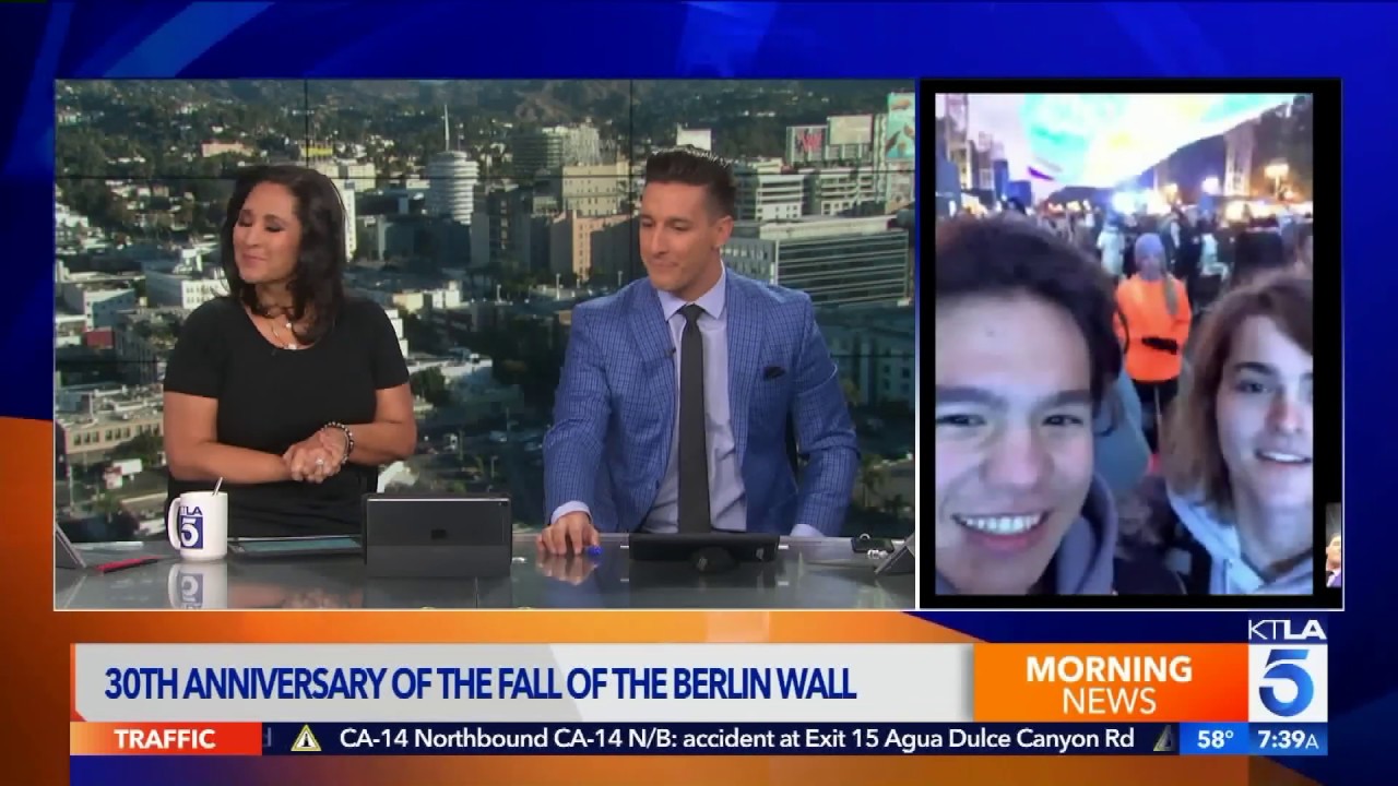 Sebastian Buckley Speaks To Ktla Live On 30th Anniversary Of Fall Of The Berlin Wall Youtube