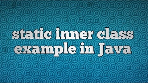 static inner class example in Java