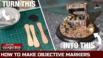 HOW TO MAKE OBJECTIVE MARKERS FOR WARHAMMER - #1 Treasure Chest - Age Of Sigmar Warcry - Hobby Craft