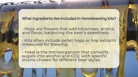 What Ingredients Are Included in Homebrewing Kits? - The Pint Guy