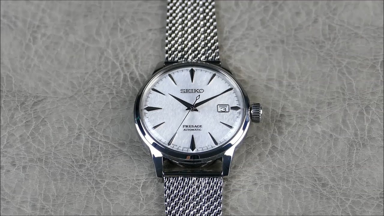 On the Wrist, from off the Cuff: Strapcode – Bony Wire Mesh, The Seiko  Cocktail Time at its BEST! - YouTube