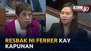 Ferrer, rumesbak pagkatapos ng lunch break; hirit na spanking ni Kapunan, sinita | (12 August 2026)
